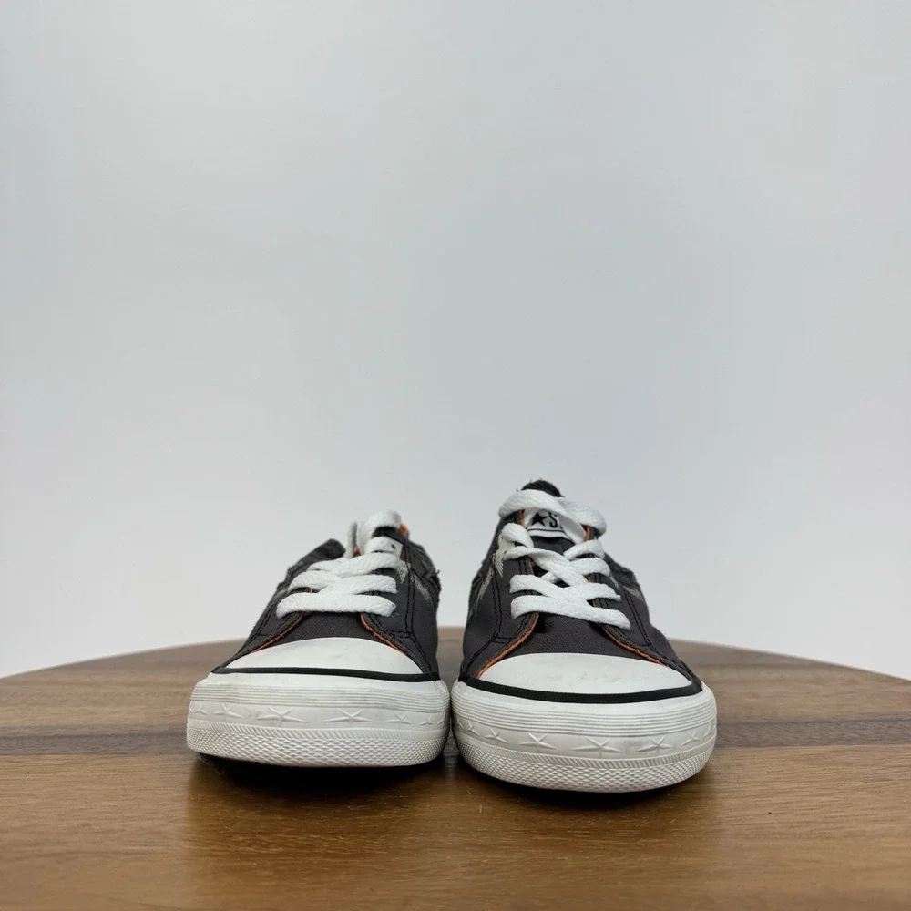 Big‎ Kids Boys Converse Skull Race Graphic Gray Low Casual Sneakers Shoes Size 1
